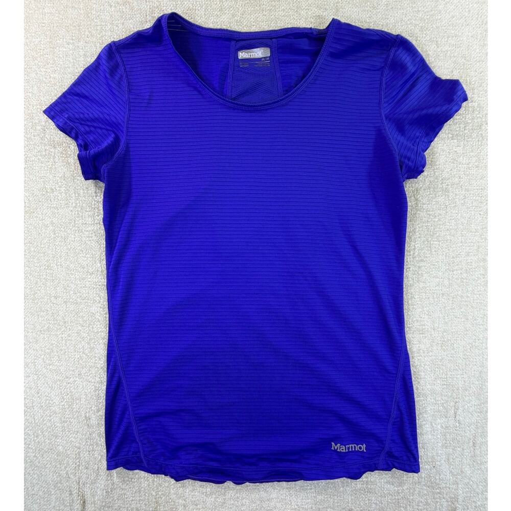 Marmot Women's Medium Purple Lightweight Short Sleeve Athletic Performance Top